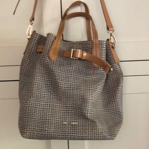 Trussardi woven leather purse.